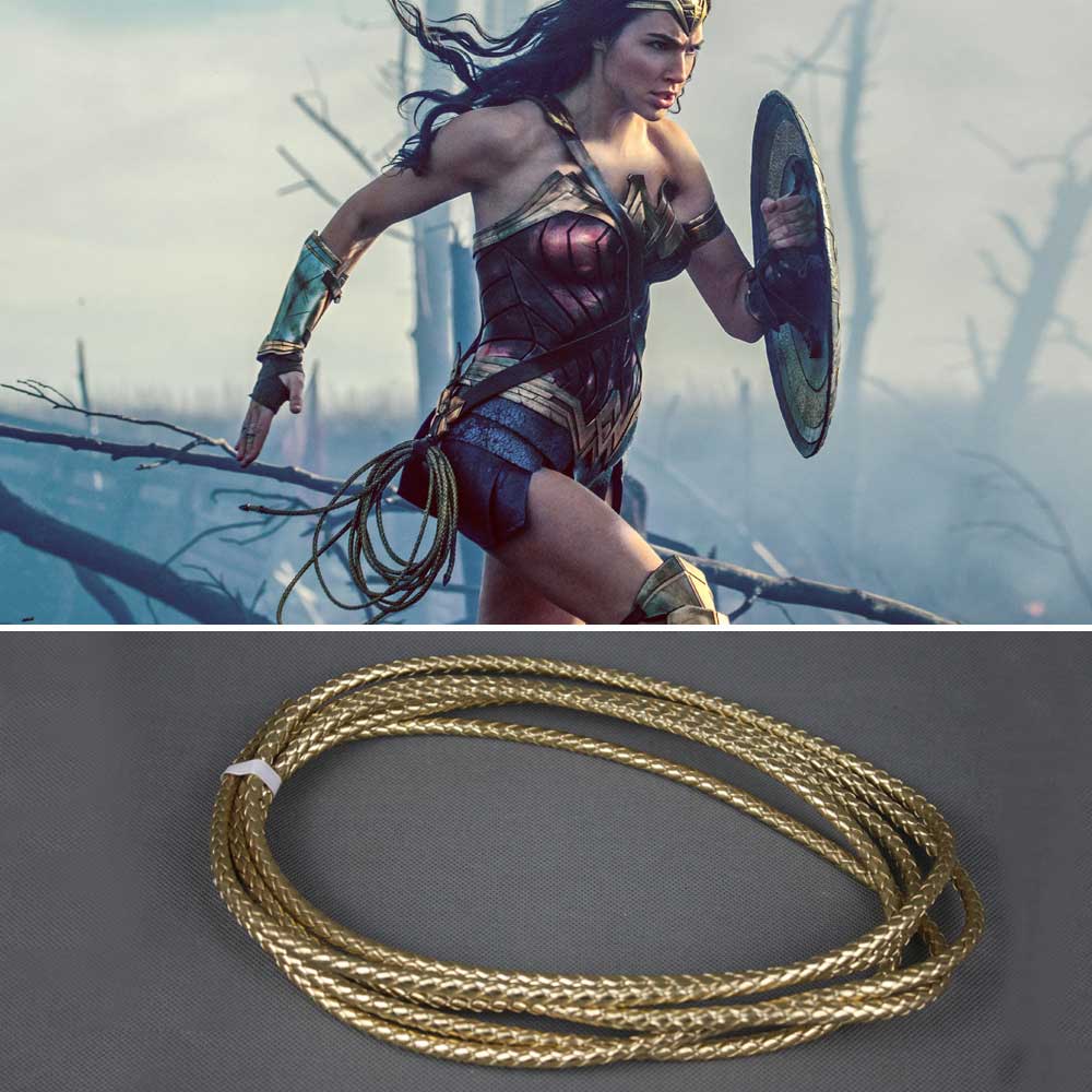 Wonder Woman Lasso de Vérité corde diana armes prince Superheroe Cosplay Props Accessoires Film Replica