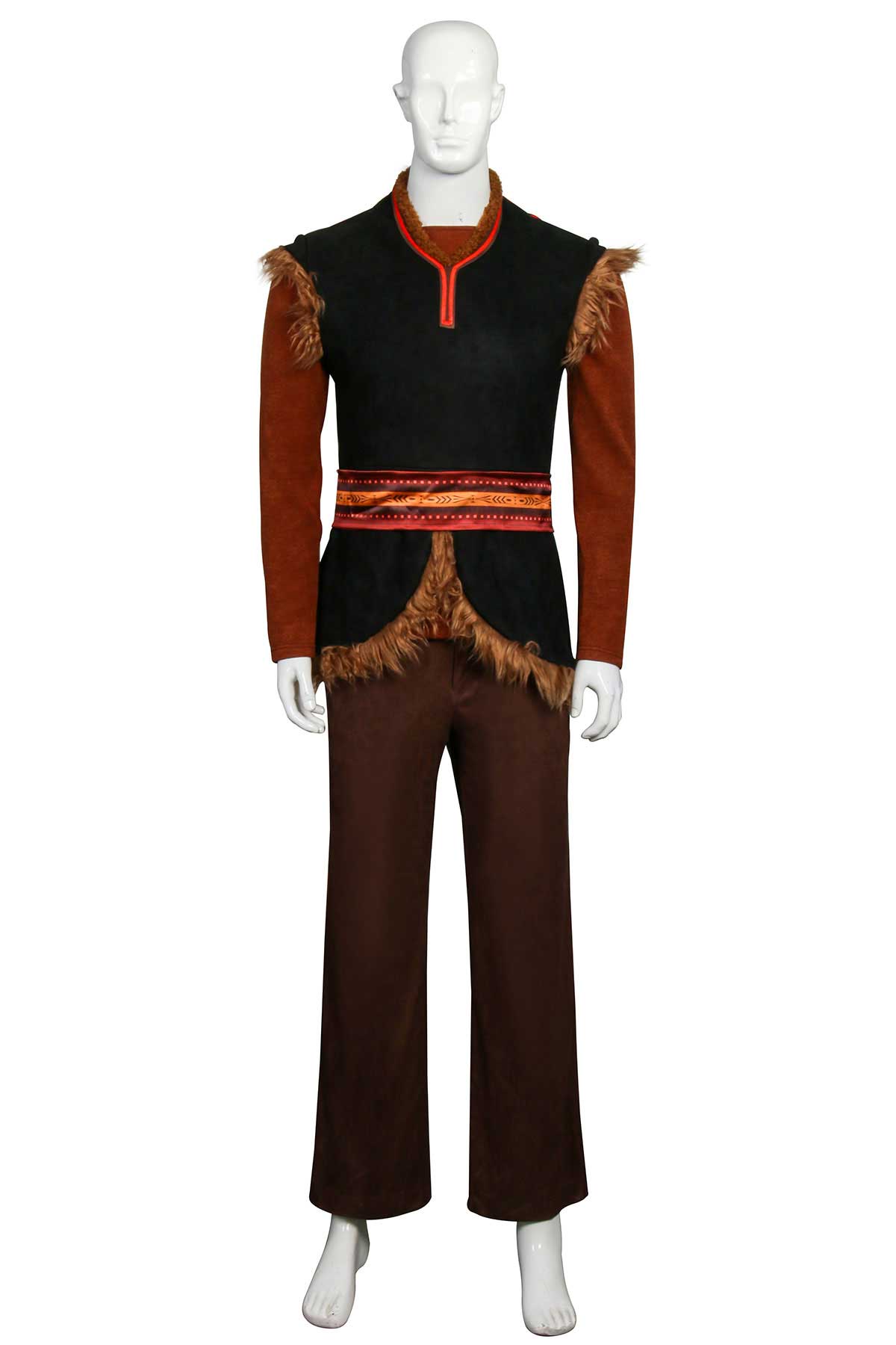 disney gelée 2 costume kristoff adulte Halloween cosplay tenue de cosplay de cosplay de manteau pull Belteuse-takerlama