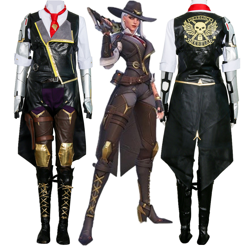 Le Overwatch OW Vipper Ashe Elizabeth Caledonia Hero Outfit cosplay costume Fullset-Takerlama